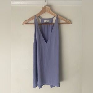 Aritzia V-Neck Lavender Blouse